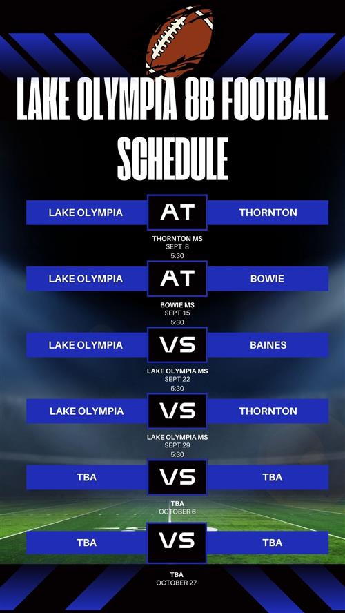  Football 8B Schedule 